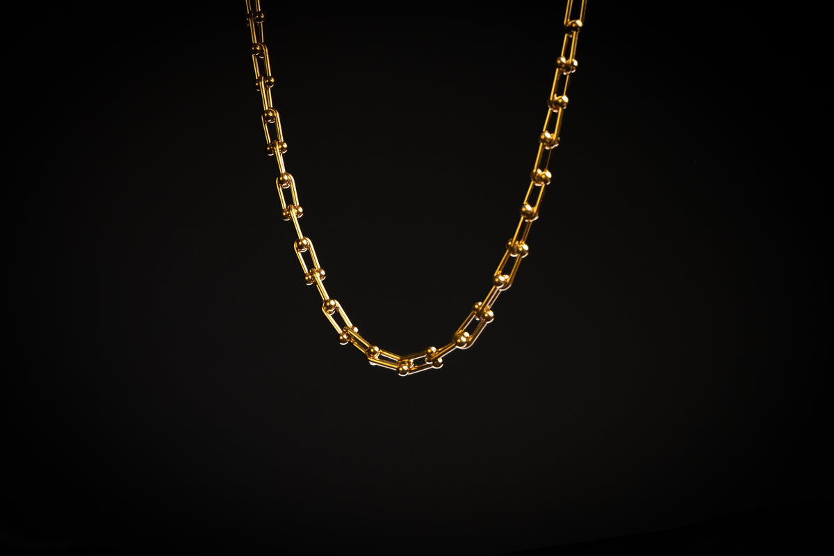 Cadena Luxe Orbis con Baño en Oro 18k